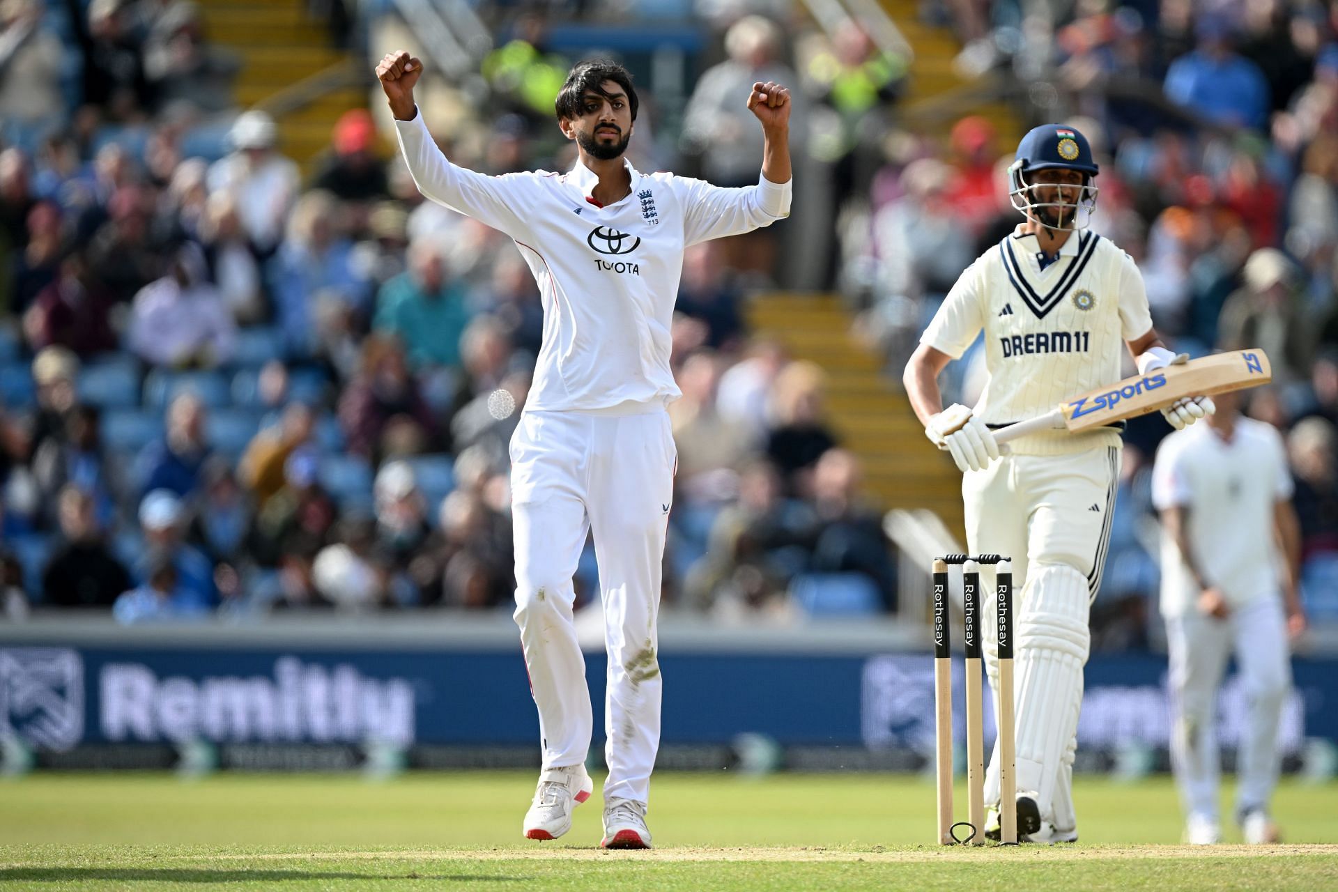 Prasidh Krishna scored one run across his two innings in the Headingley Test. [P/C: Getty]