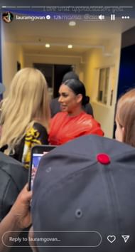 Gilbert Arenas's ex-wife, Laura Govan, shares hot moments with Russell Wilson's wife, Ciara, at the Bet Awards (image through Instagram @lauramgovan)