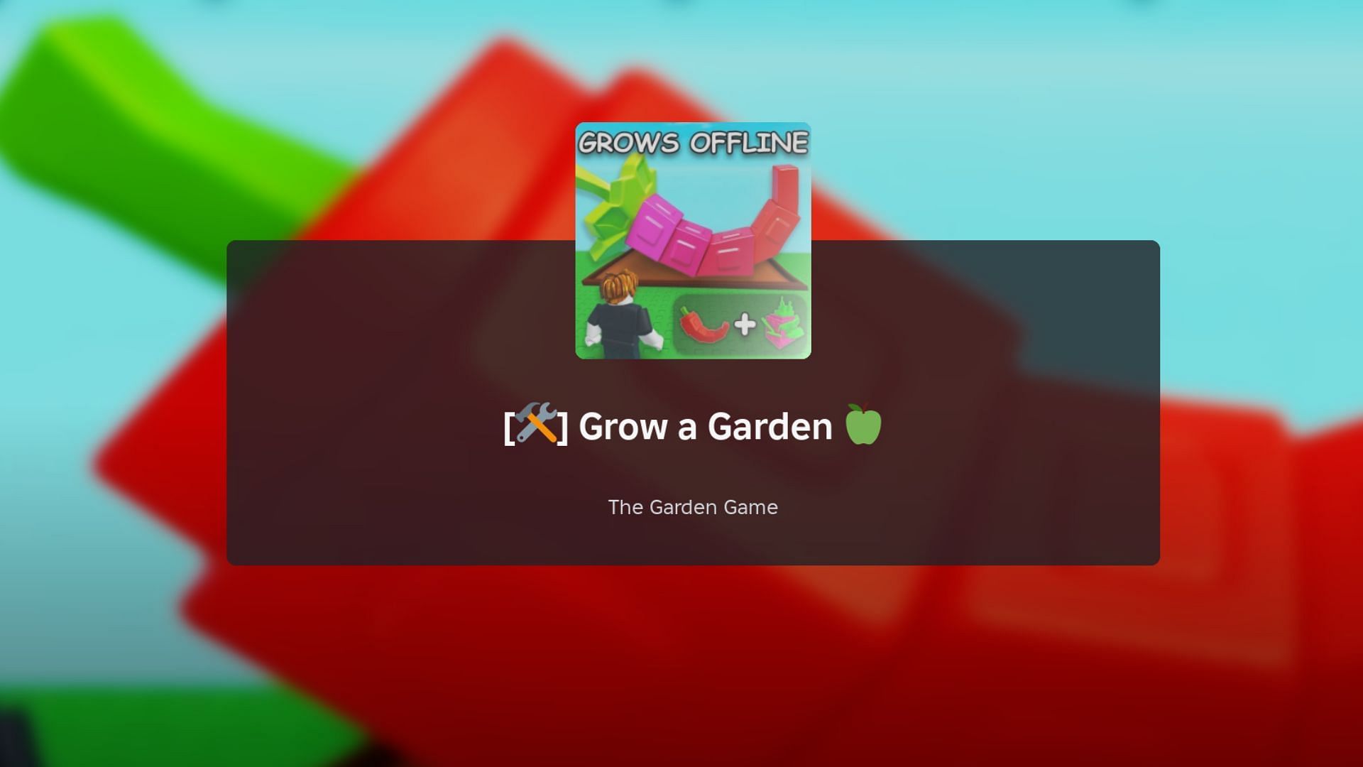 Grow a Garden loading screen