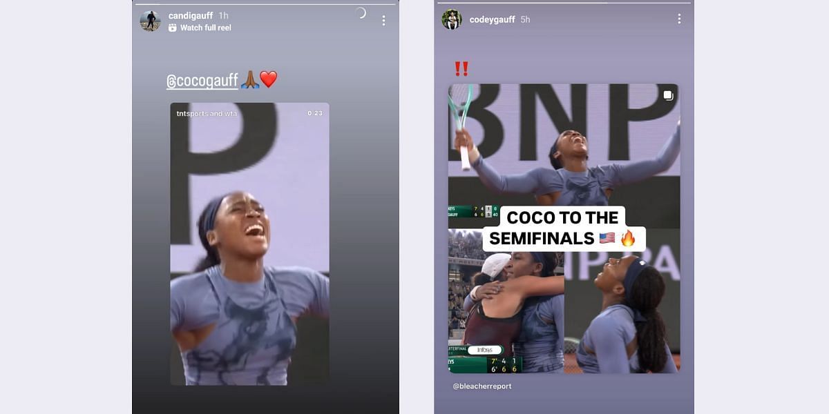 Screenshot via @codeygauff @candigauff on Instagram dated June 4, 2025.