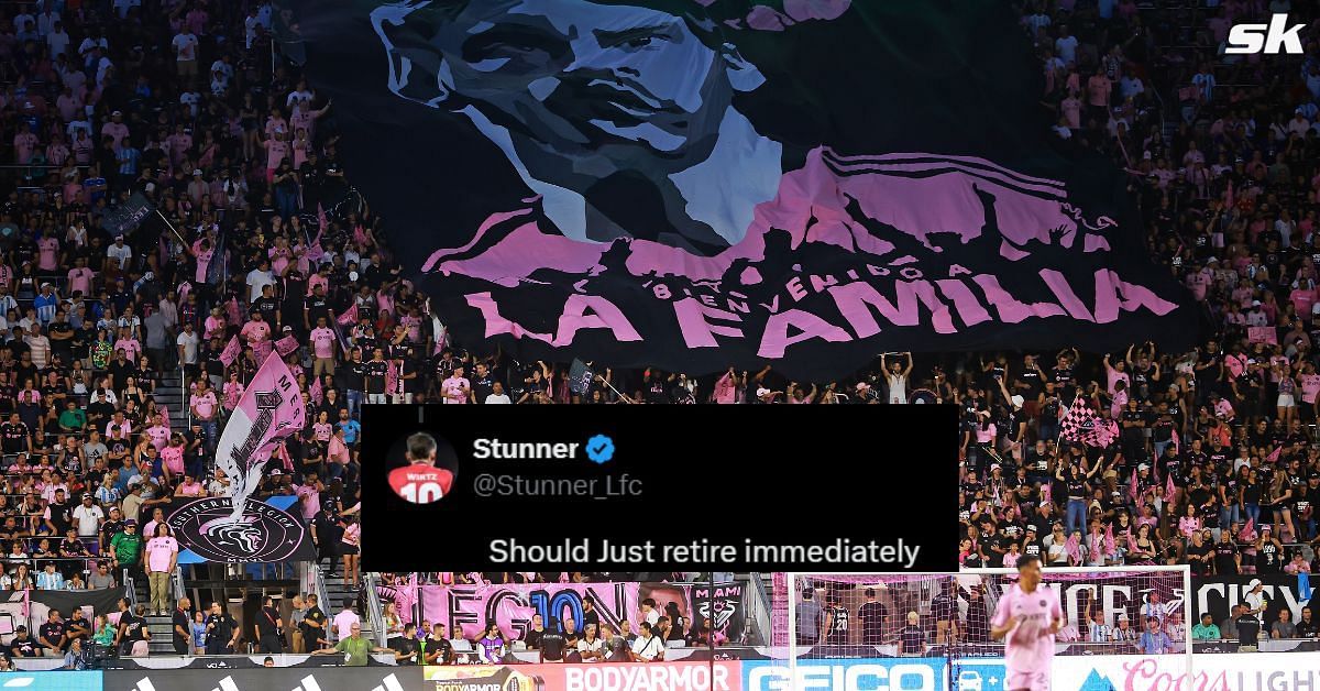 L to R: Inter Miami fans (Image via Getty and X/@Stunner_Lfc)