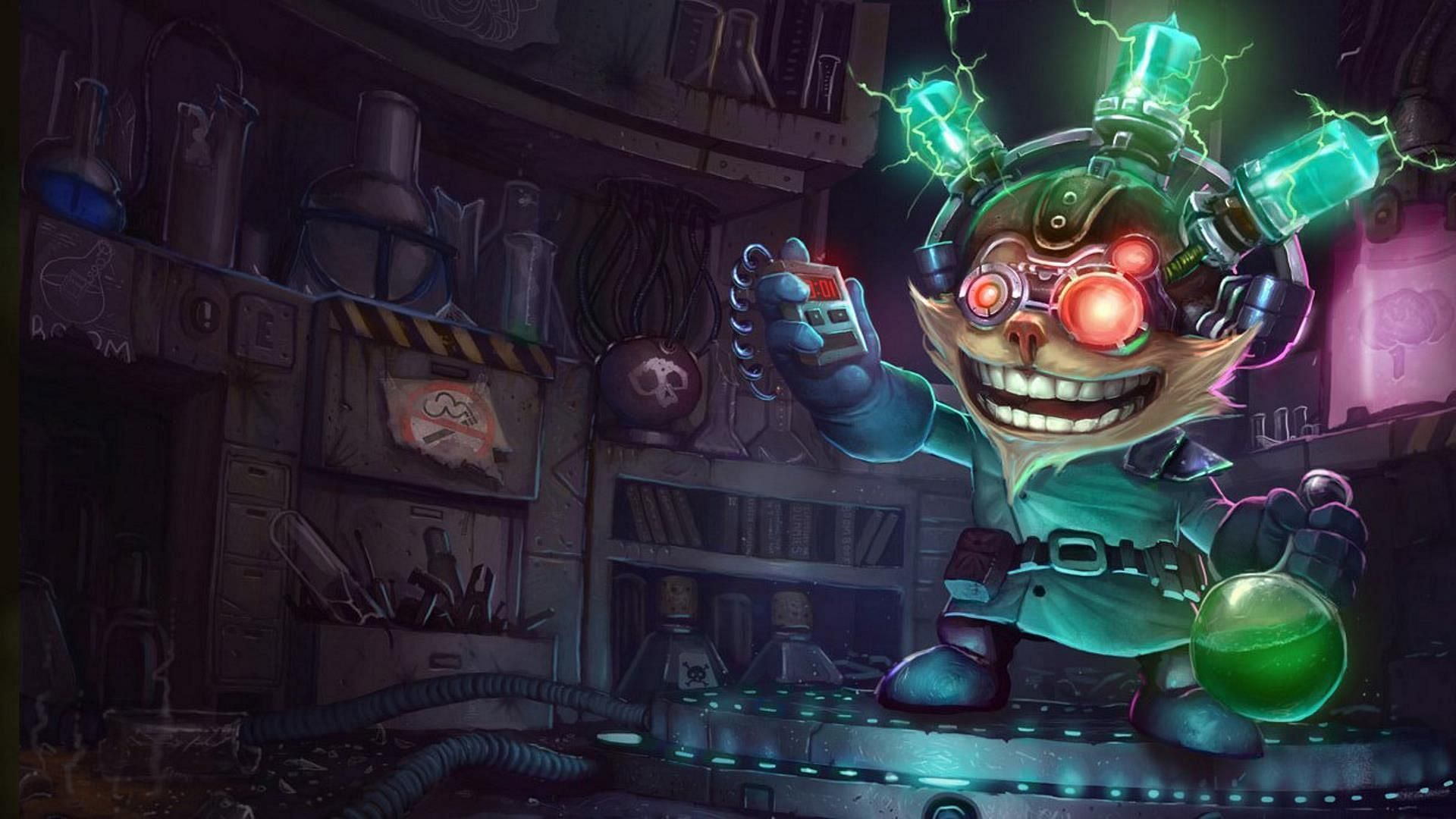 Mad Scientist Ziggs in League of Legends (Image via Riot Games)