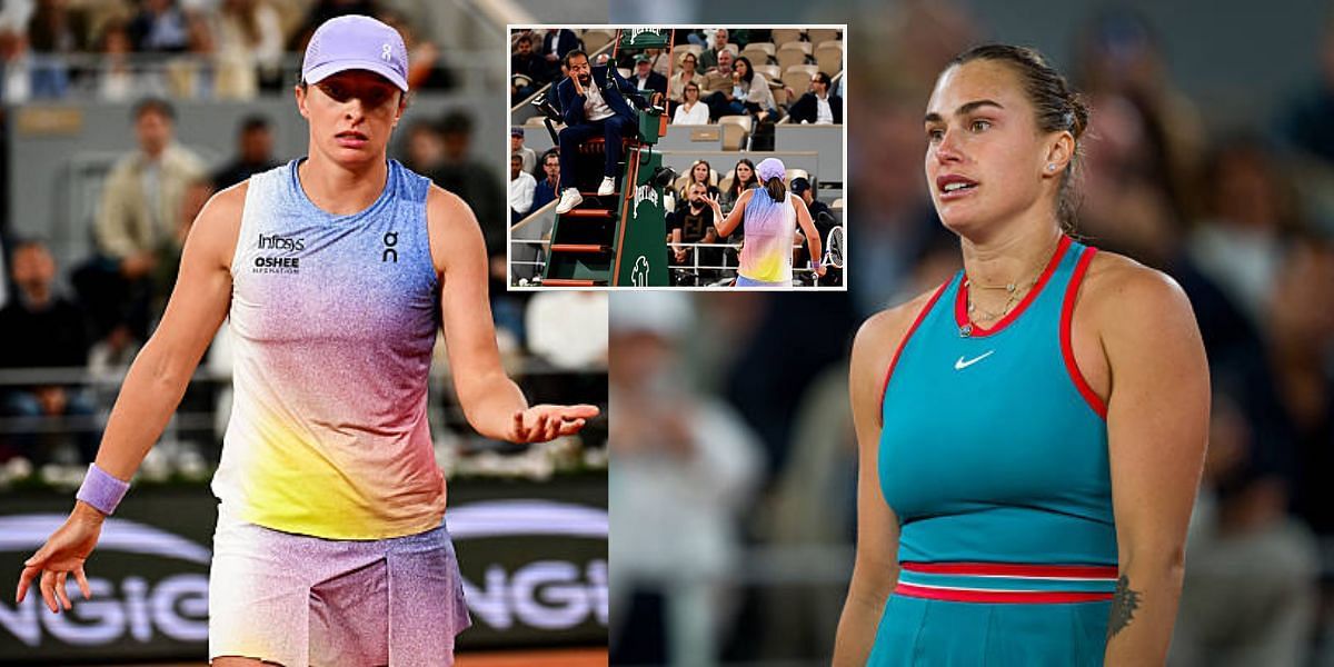 Iga Swiatek accuses umpire of bias towards Aryna Sabalenka- Image Source: Getty