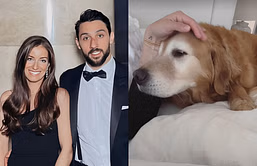 "Give it to me": Vincent Trocheck's wife Hillary has hialrious interaction with pet Golden Retriever