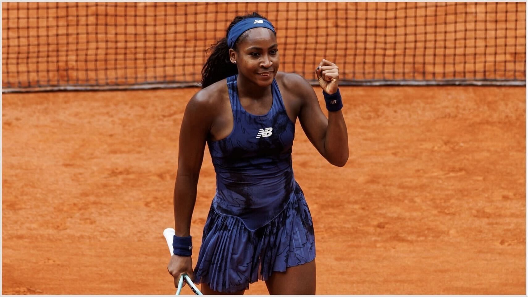 Coco Gauff at the 2025 French Open | Getty