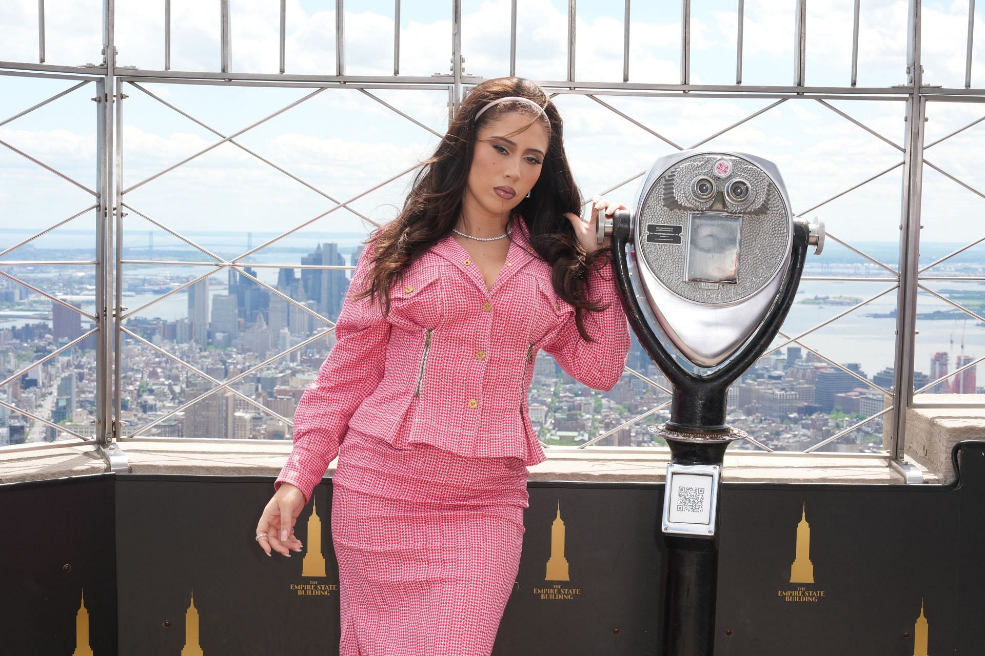 Kali Uchis Visits the Empire State Building - Source: Getty