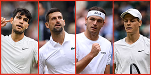Wimbledon 2025: Men's singles power rankings ft. Carlos Alcaraz, Novak Djokovic, and others