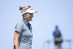How did Lexi Thompson perform in Round 2 of the 2025 KPMG Women's PGA Championship?