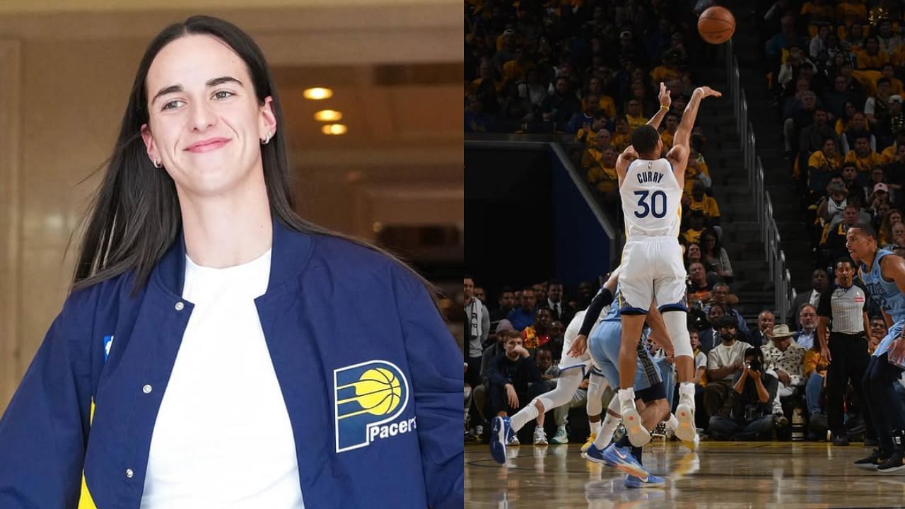 Caitlin Clark reflects on Steph Curry and her changing the game: &quot;Kids try and always chuck a bunch of 3s&quot; [photo: @indianafever/IG, @stephencurry30/IG]