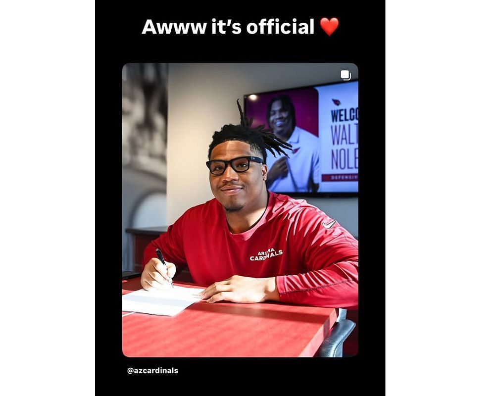 Walter Nolen&rsquo;s GF Tyler drops 3-word message as Cardinals DE signs $19,300,000 rookie contract [IG/@ttyler.nelson]