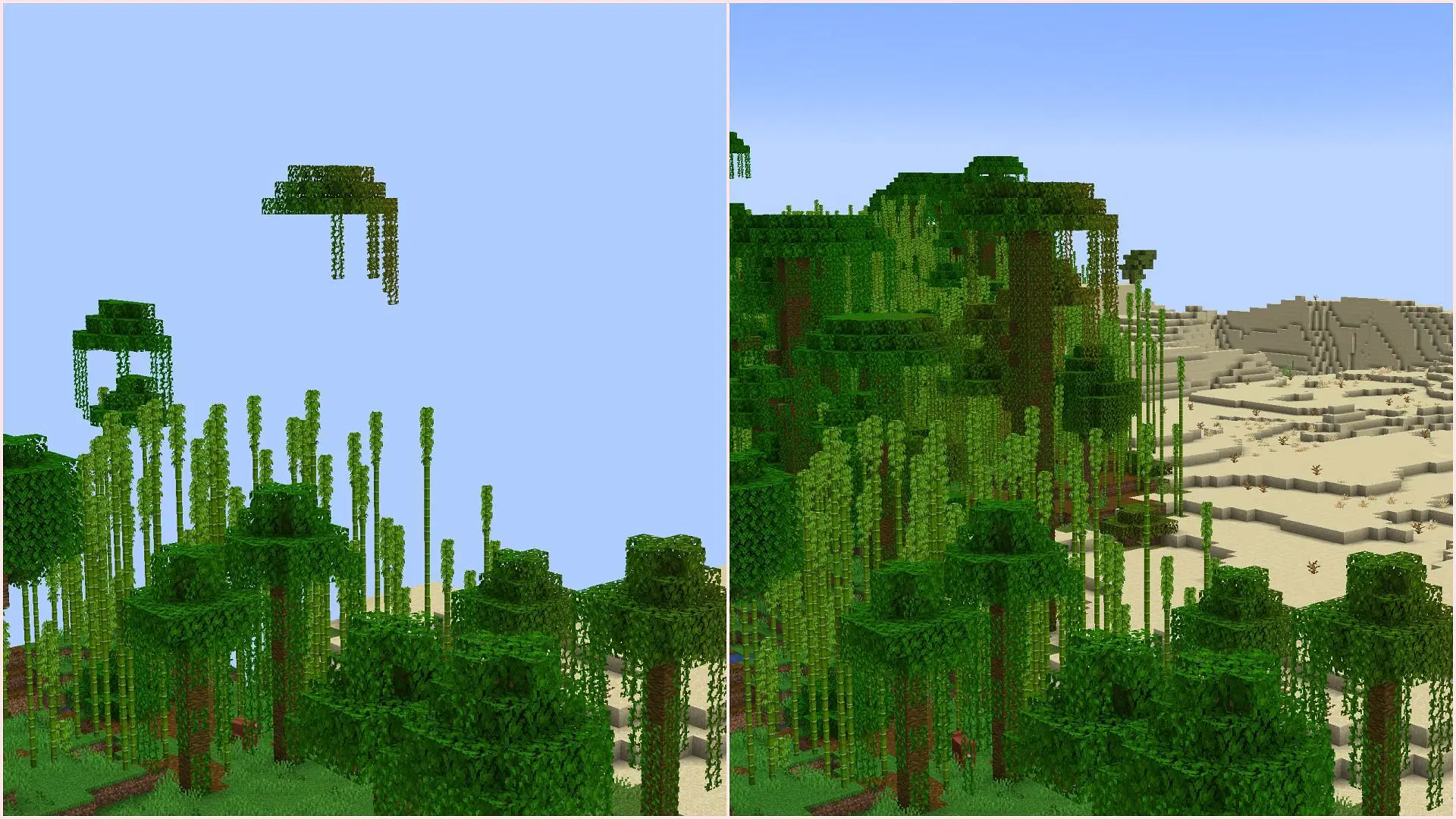 Farsight mod allows you to increase render distance of a server without changing server settings (Image via Sportskeeda Gaming || Mojang Studios)