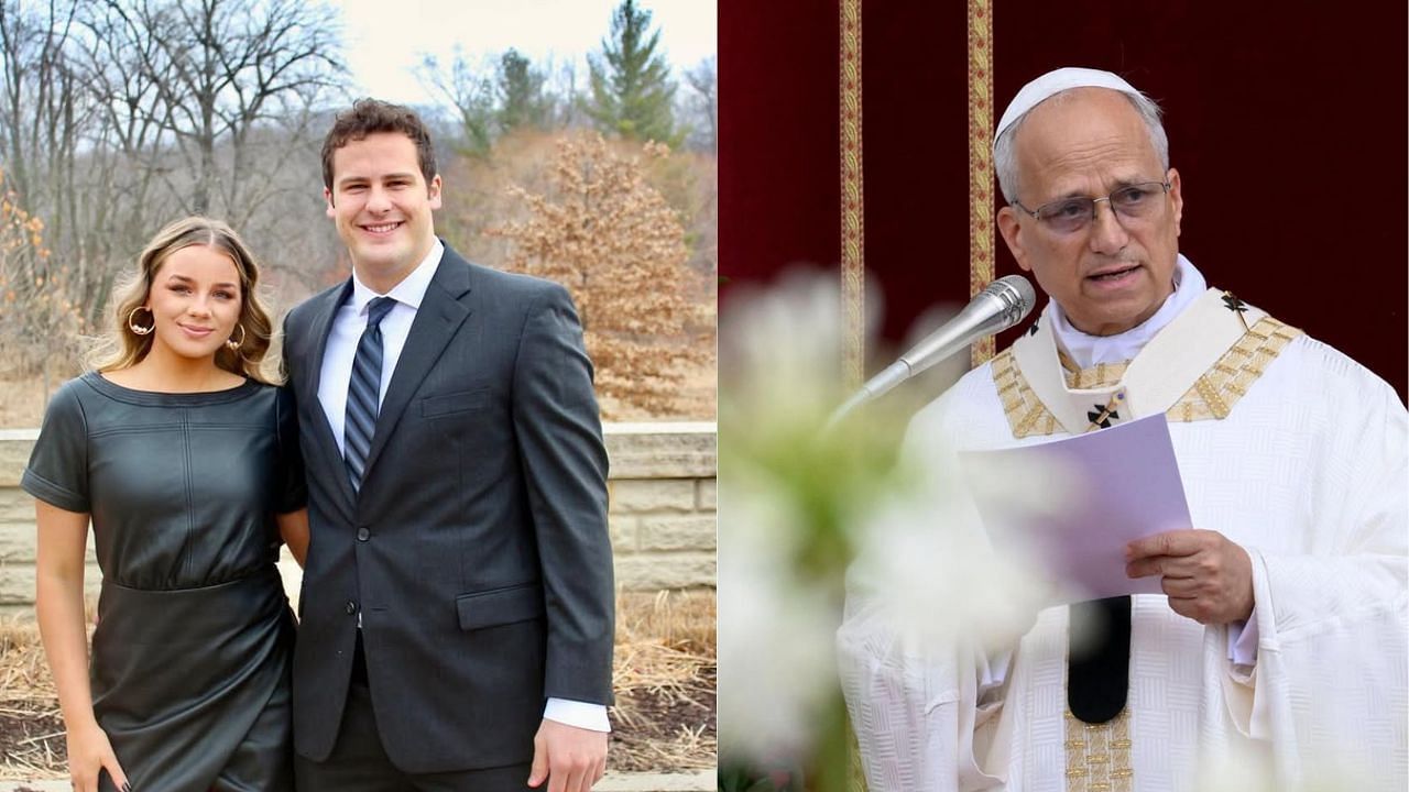 Pope Leo blesses Sam LaPorta and wife Callahan 10 days after special catholic wedding