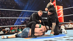 Bronson Reed reacts after WWE RAW match is announced following Seth Rollins' huge failure