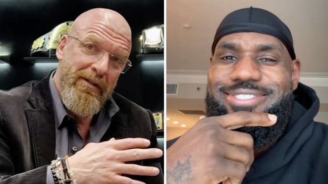 LeBron James x Triple H: An iconic WWE-NBA collaboration you never saw coming!
