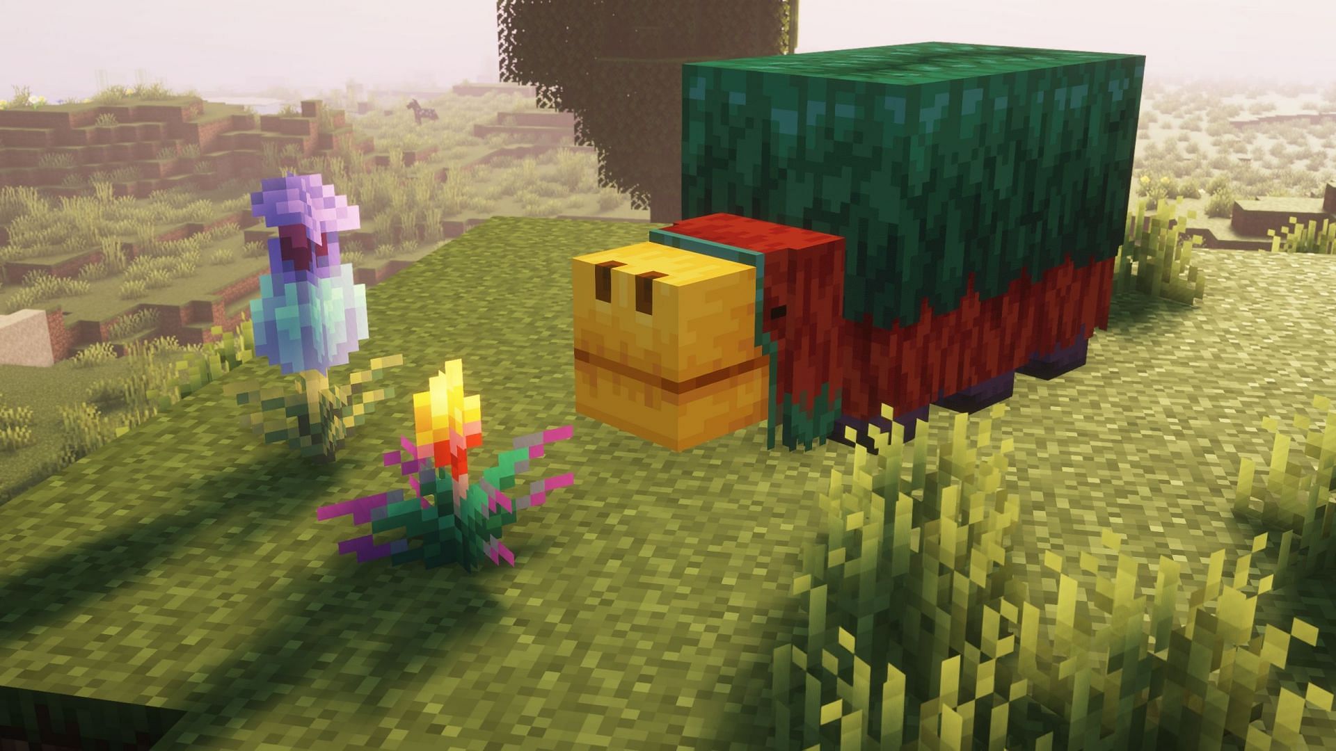 Torchflower and pitcher plants need more features to be worth finding (Image via Sportskeeda Gaming || Mojang Studios)