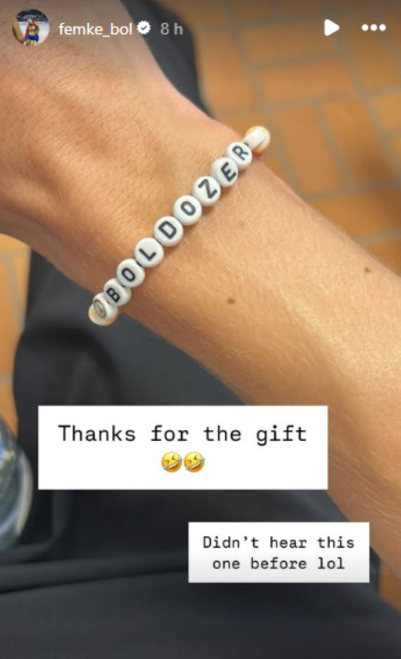 Screengrab of Femke Bol&#039;s Instagram story [Image Source : Femke Bol&#039;s Instagram]