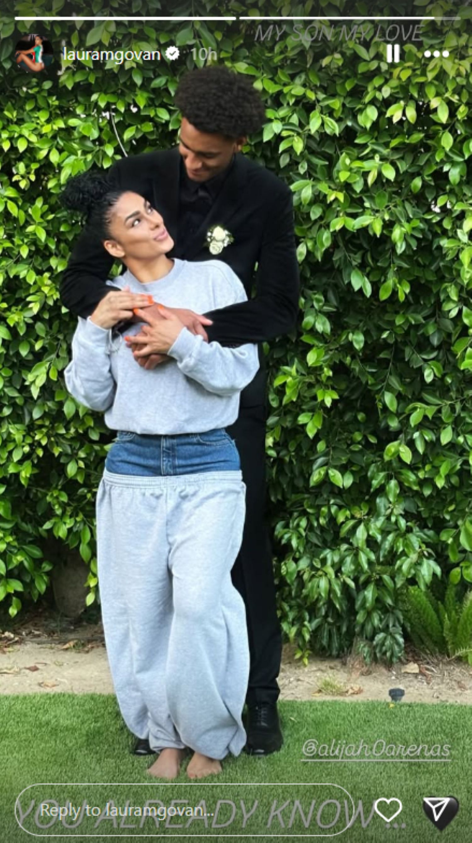 Gilbert Arenas&#039; ex Laura Govan shares wholesome message for son, Aloni Arenas (Image via Instagram @lauramgovan)