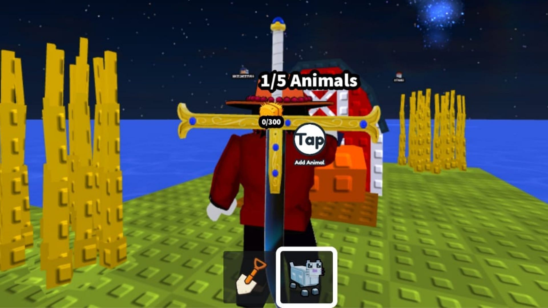 Add Bales to maintain your pets (Image via Roblox)