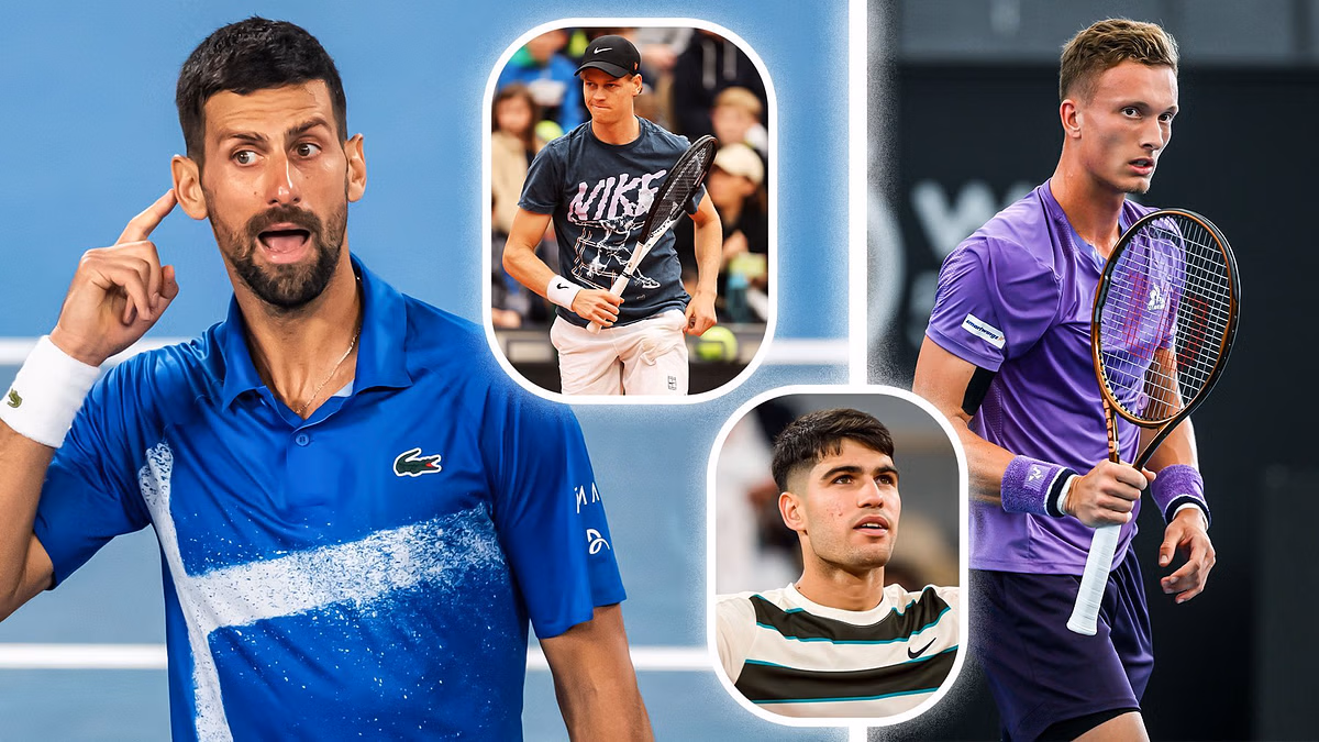 "Hope Novak Djokovic is listening" - Fans react to Jiri Lehecka's comments on Jannik Sinner & Carlos Alcaraz at French Open 2025
