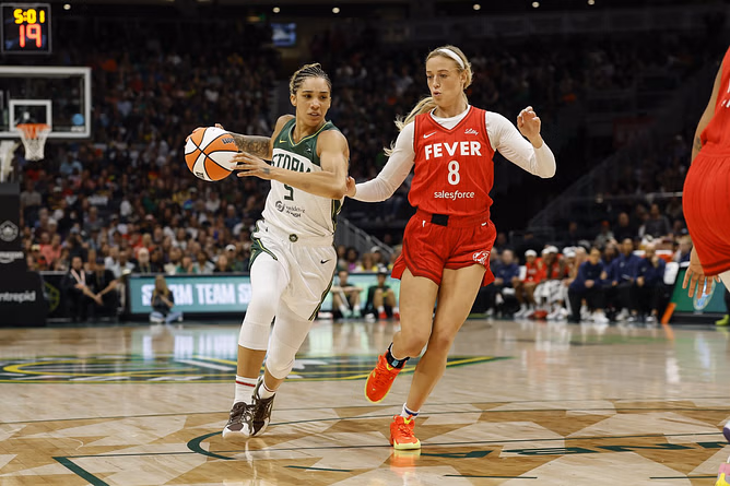 Sophie Cunningham stats tonight: Fever enforcer struggles alongside Caitlin Clark in win vs Storm (June 24, 2025 WNBA Season)
