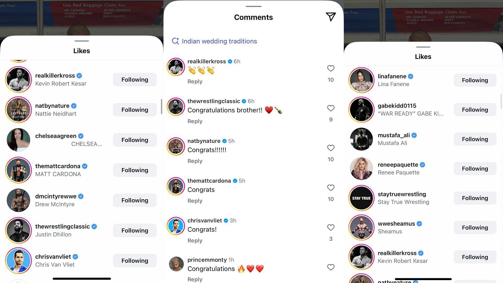 Stars react to Jinder Mahal&#039;s announcement [Image Credits: Jinder Mahal&#039;s Instagram]