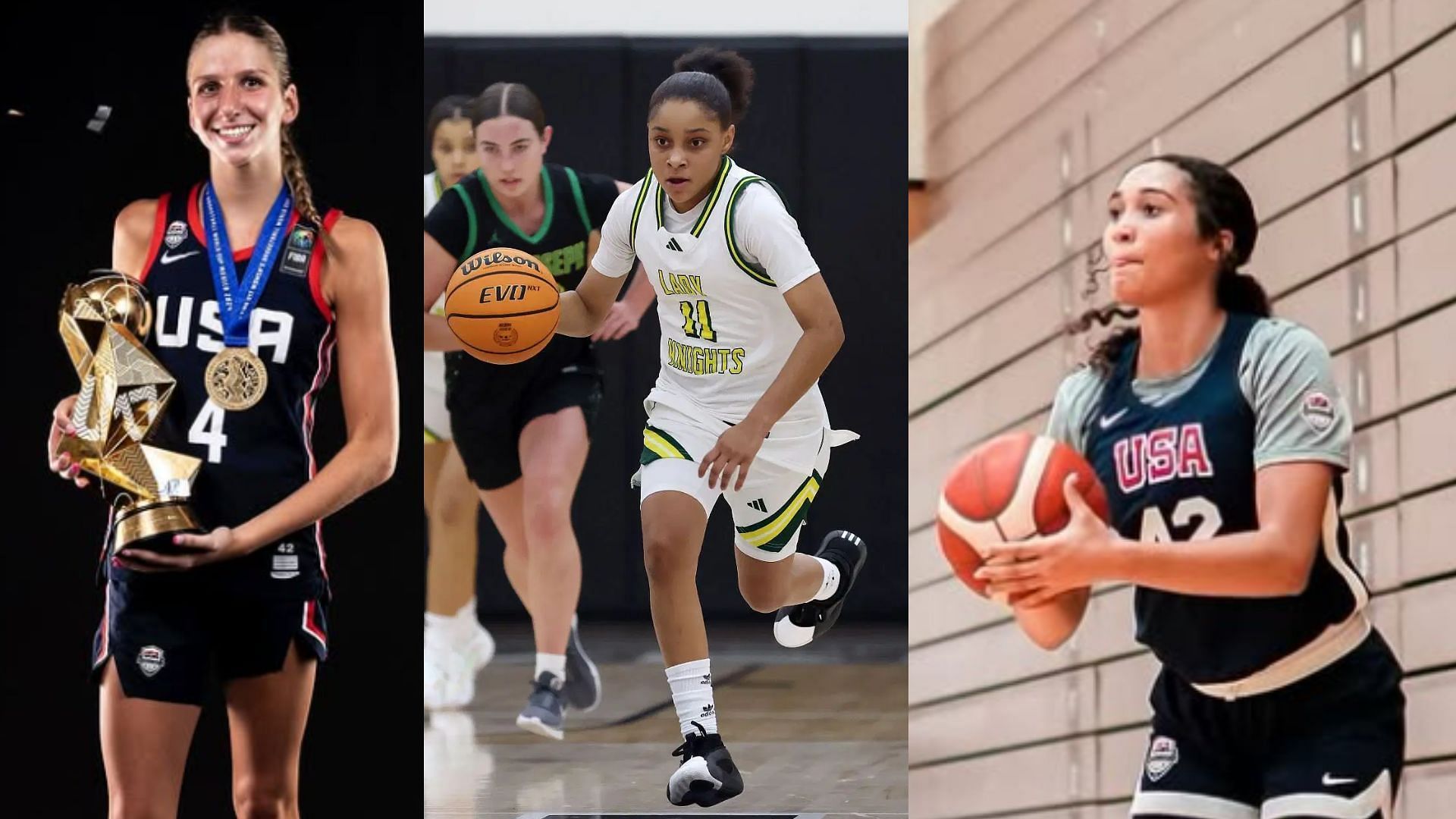 UConn Huskies target Addison Bjorn, Kaleena Smith &amp; Saniyah Hall react to Jenica Lewis