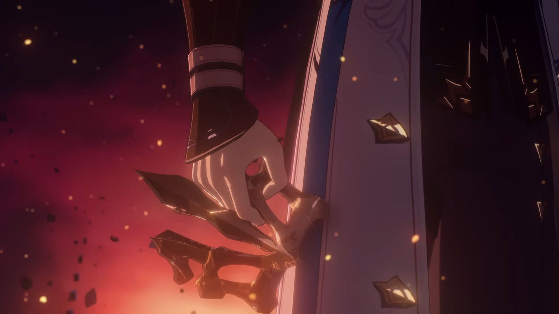 Phainon holding Flame Reaver's mask (Image via HoYoverse)