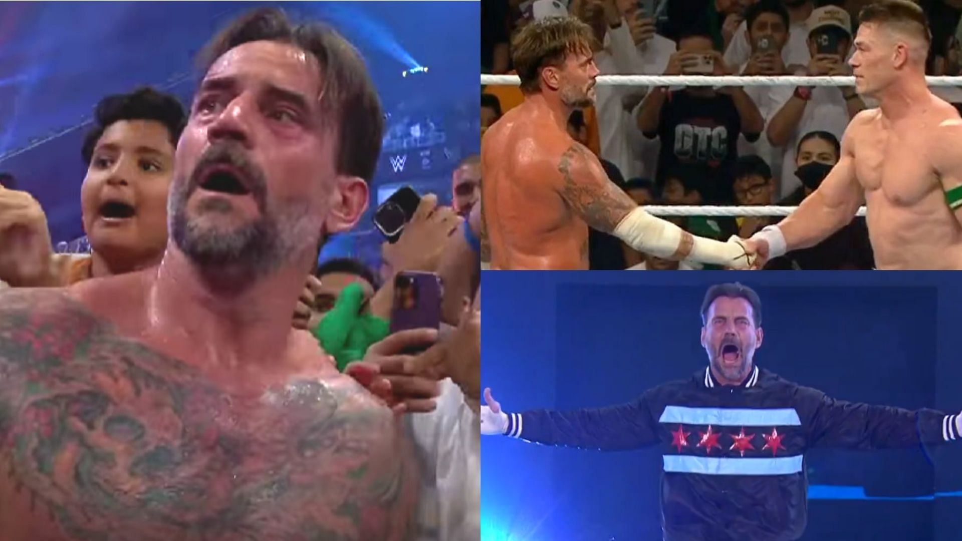 CM Punk vs John Cena [Image Credits: WWE X/WWE YouTube]