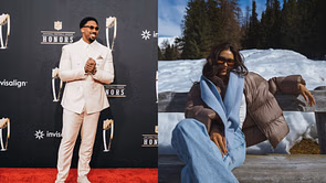 Myles Garrett’s GF Chloe Kim hilariously blames her jeans after losing to the Browns DE in backward sprint