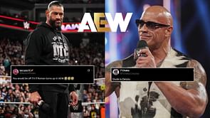 "You would be off TV if Roman turns up in AEW" - Fans erupt after ex-WWE star takes a cheeky shot at Roman Reigns and The Rock