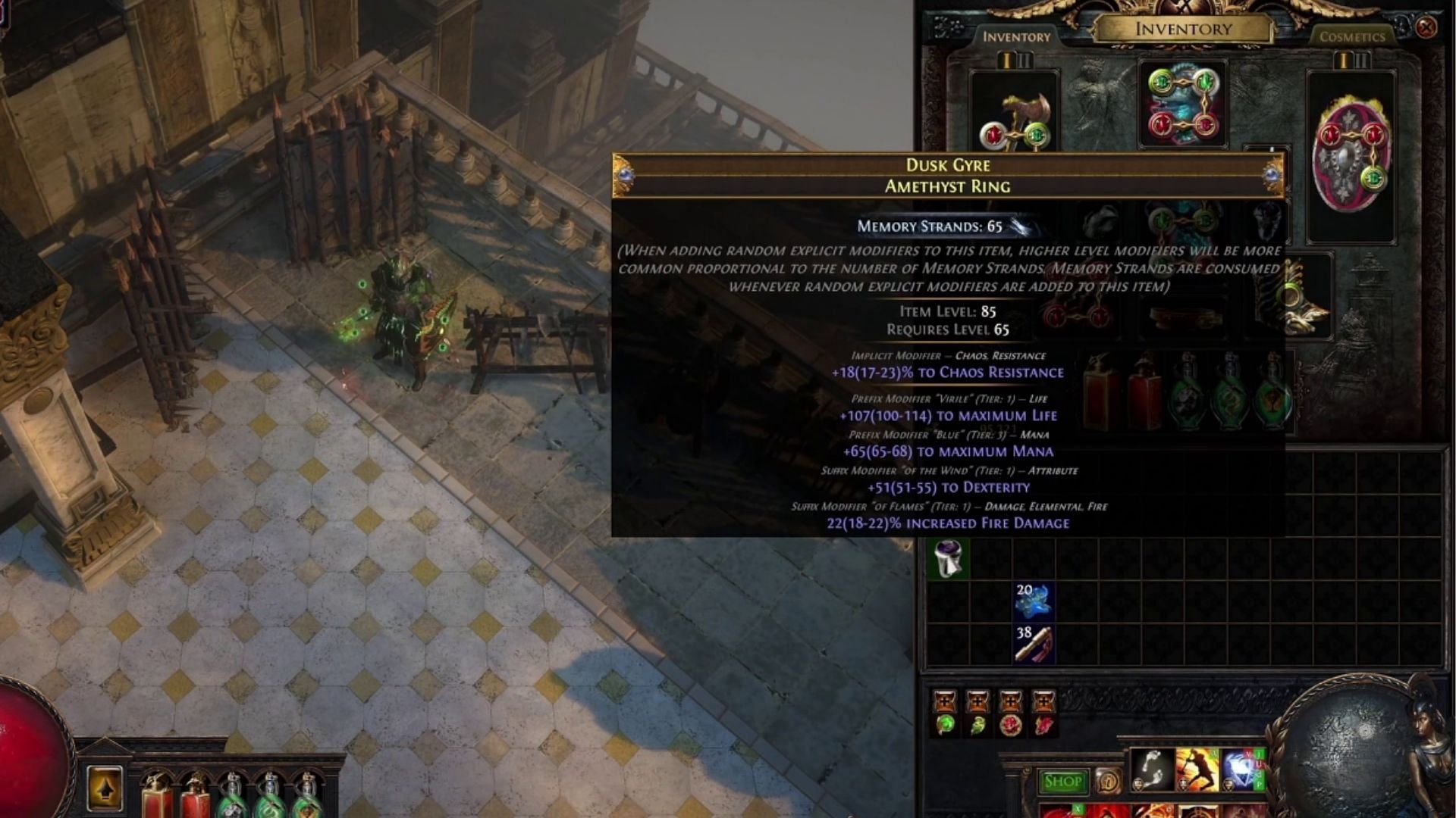 Items with Memory Strands will be in high demand (Image via Grinding Gear Games)