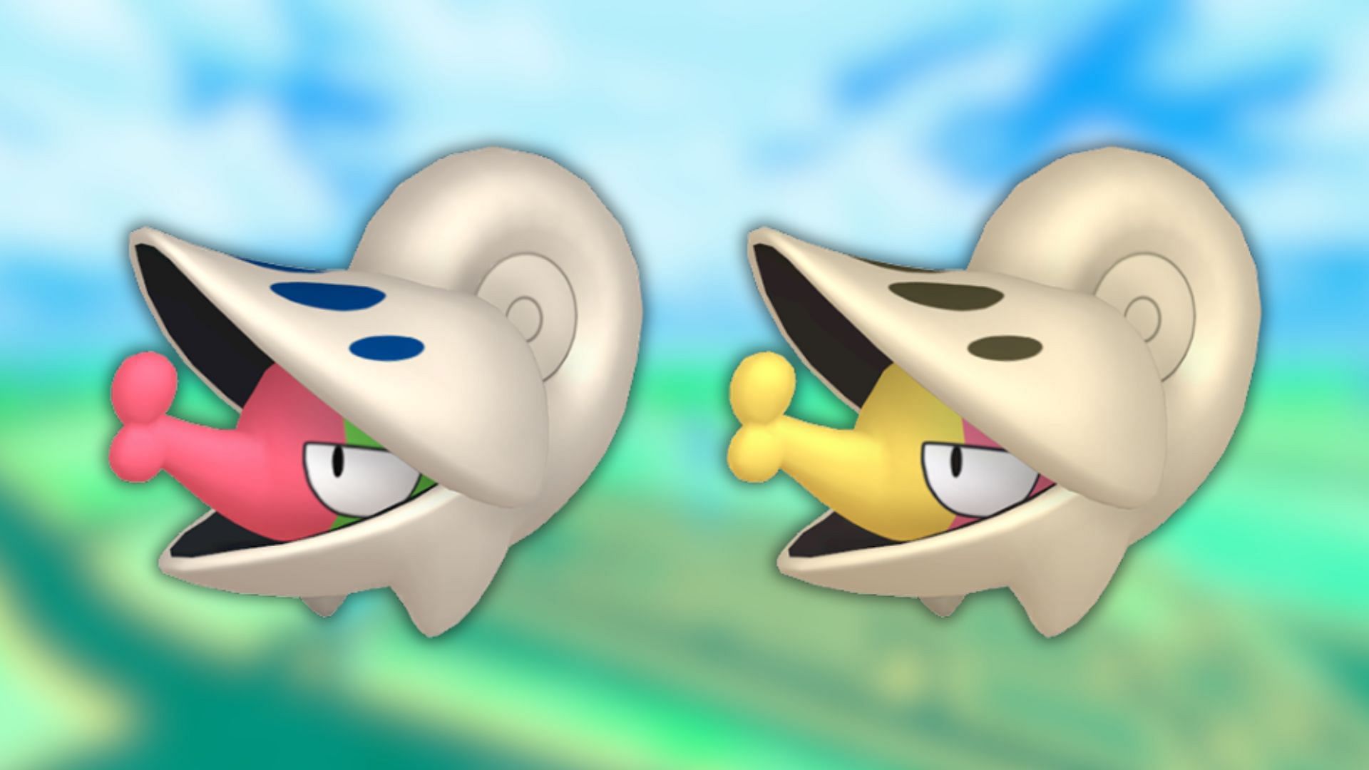 Shelmet and its shiny variant (Image via The Pokemon Company)