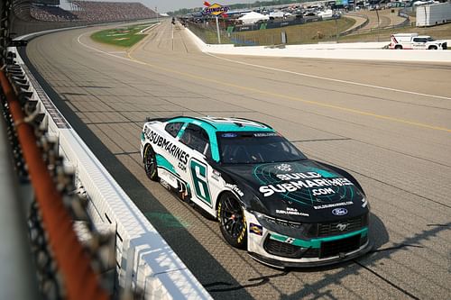 Brad Keselowski, driver of the #6 BuildSubmarines.com Ford, drives during the NASCAR Cup Series FireKeepers Casino 400 at Michigan International Speedway - Source: Getty