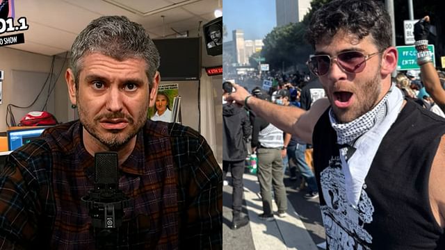 Ethan Klein speaks on HasanAbi and the LA riots (Images via H3 Podcast/YouTube, @hasanthehun/X)
