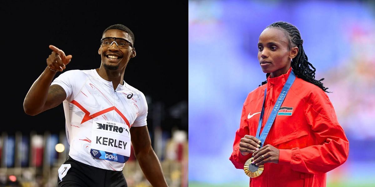 Fred Kerley and Beatrice Chebet are two of the big names who will be in action at Rome Diamond League 2025. PHOTO: Getty