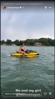 Marissa Deegan's Instagram story - Source: @marissadeegan on IG