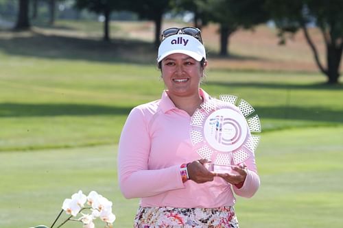 Lilia Vu after her win at the 2024 LPGA Meijer LPGA Classic for Simply Give - Source: Getty