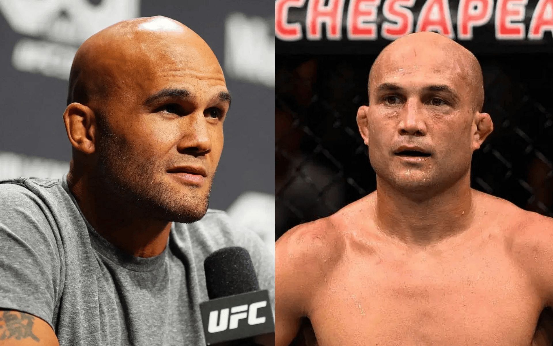 Robbie Lawler (left) shared his thoughts on BJ Penn