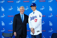 Mark Walter with Shohei Ohtani at Los Angeles Dodgers-Press Conference - Source: Imagn