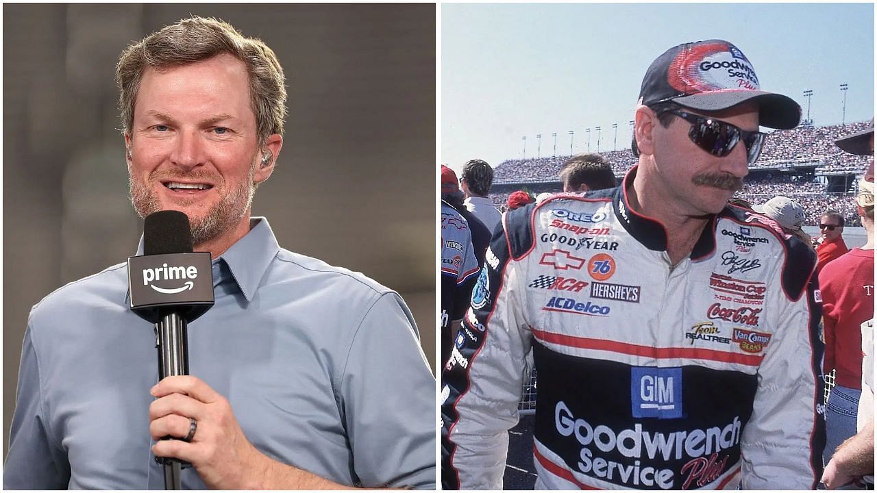 Dale Earnhardt Jr. and Dale Earnhardt Sr.