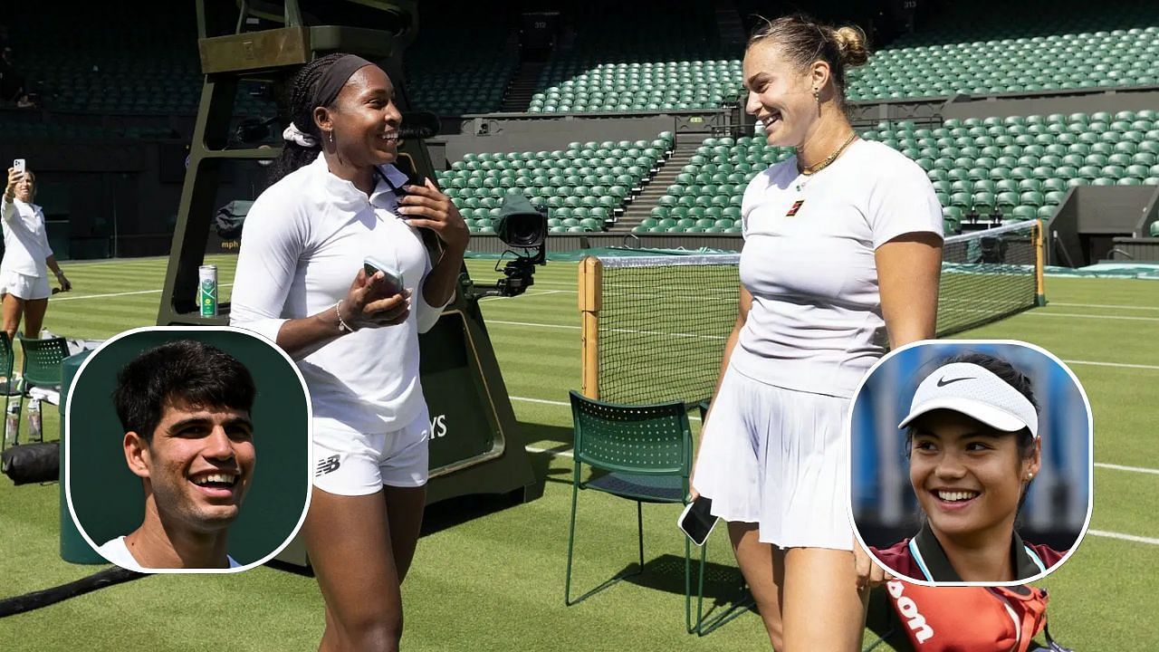 Carlos Alcaraz, Emma Raducanu, Coco Gauff, and Aryna Sabalenka have all been in the news leading up to Wimbledon 2025