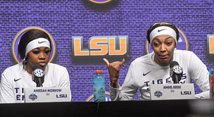 Angel Reese and Aneesah Morrow get hyped by the Lady Tigers as their latest feat deemed "nothing new" for the former LSU stars