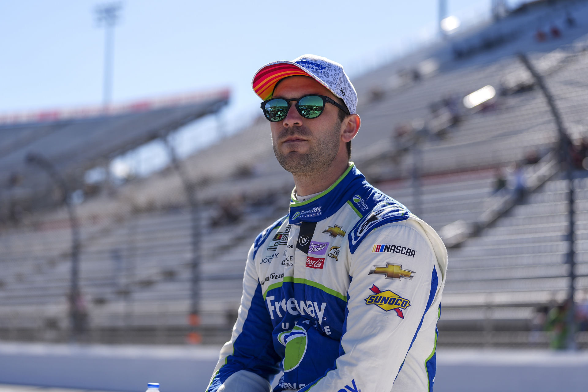 NASCAR Cup Series driver Daniel Suarez looks on during practice at Martinsville Speedway. Source: Imagn Imagn