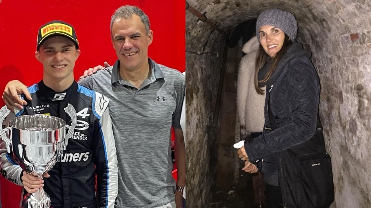 Oscar Piastri and his parents [Image Source: @chrispiastri @nicolepiastri/Instagram]