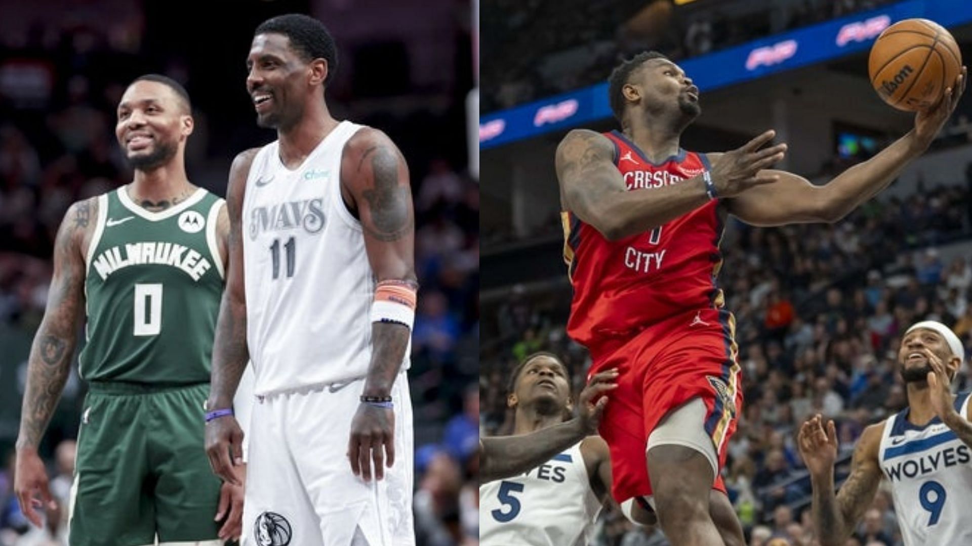 Image Source: Imagn - Kyrie Irving and Zion Williamson