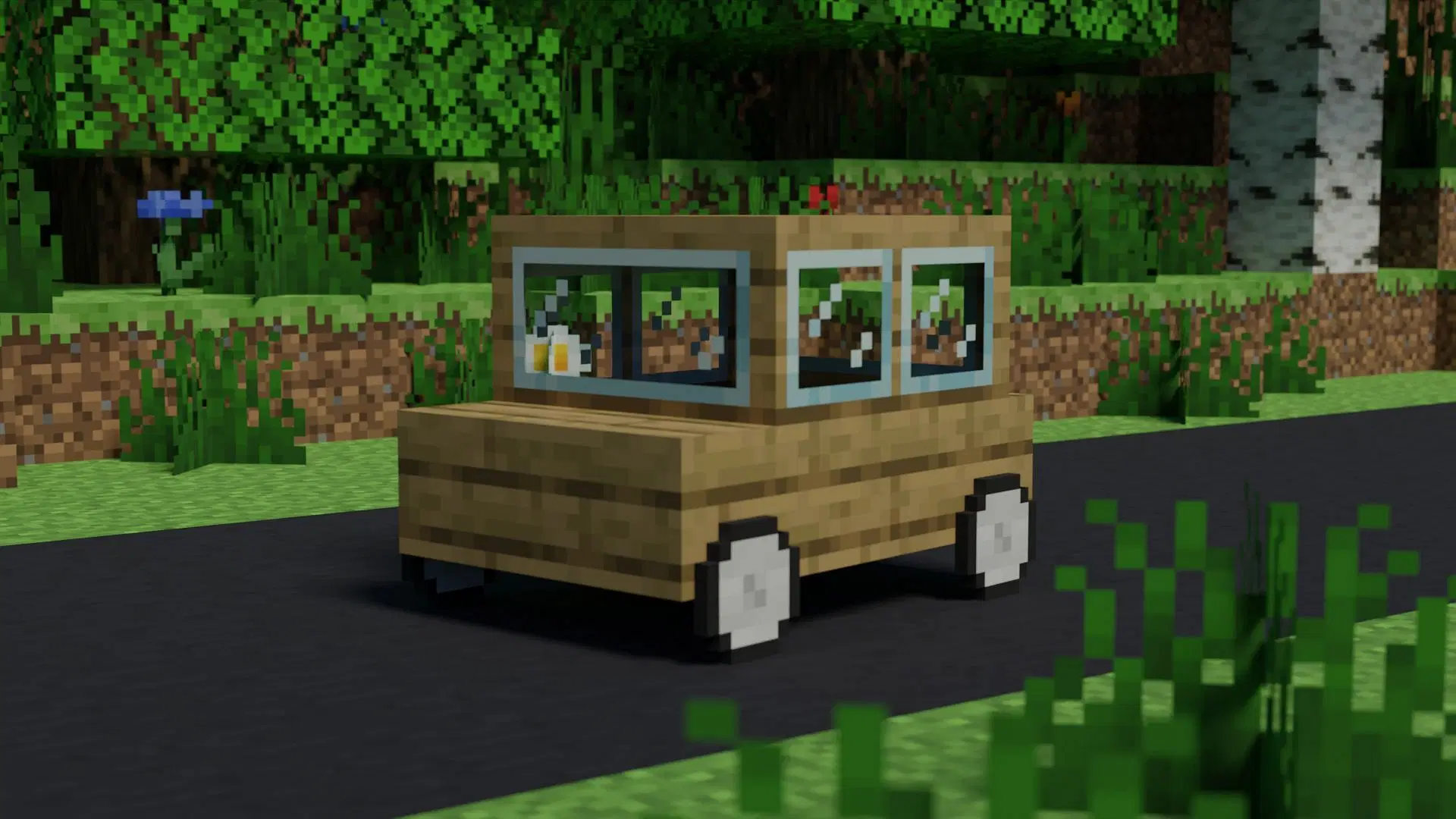 Ultimate Car mod adds various kinds of cars with vanilla touch to them (Image via CurseForge/henkelmax)