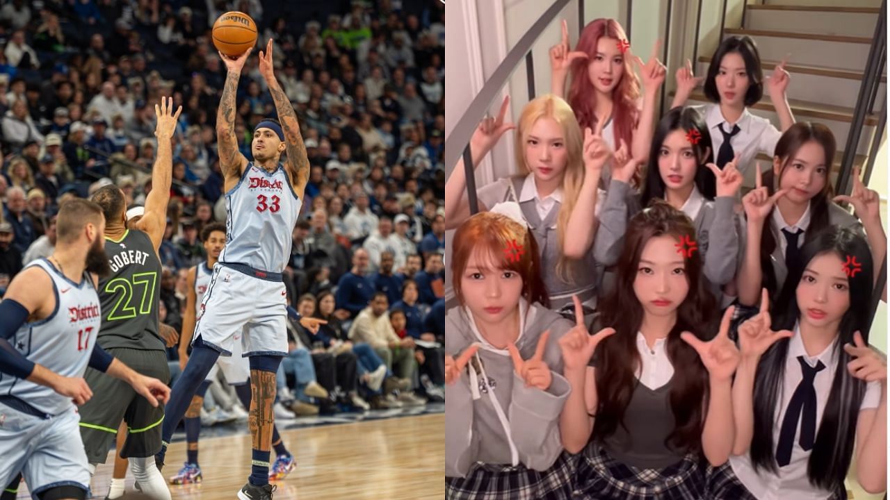 &ldquo;My god is that a Kyle Kuzma jersey&rdquo;: NBA fans go on laugh riot as K-pop band Hearts2Hearts member rocks Wizards merch. [photo: @washwizards/IG, @hearts2hearts/IG]
