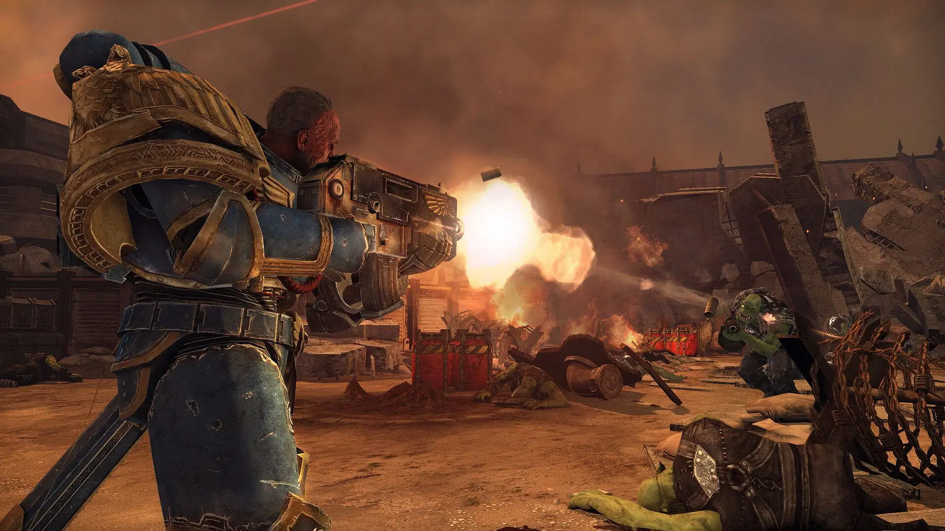 Gameplay still from Warhammer 40,000 Space Marine Master Crafted Edition (Image via SEGA)