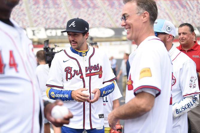 MLB’s Atlanta Braves congratulate Chase Elliott on stunning home victory