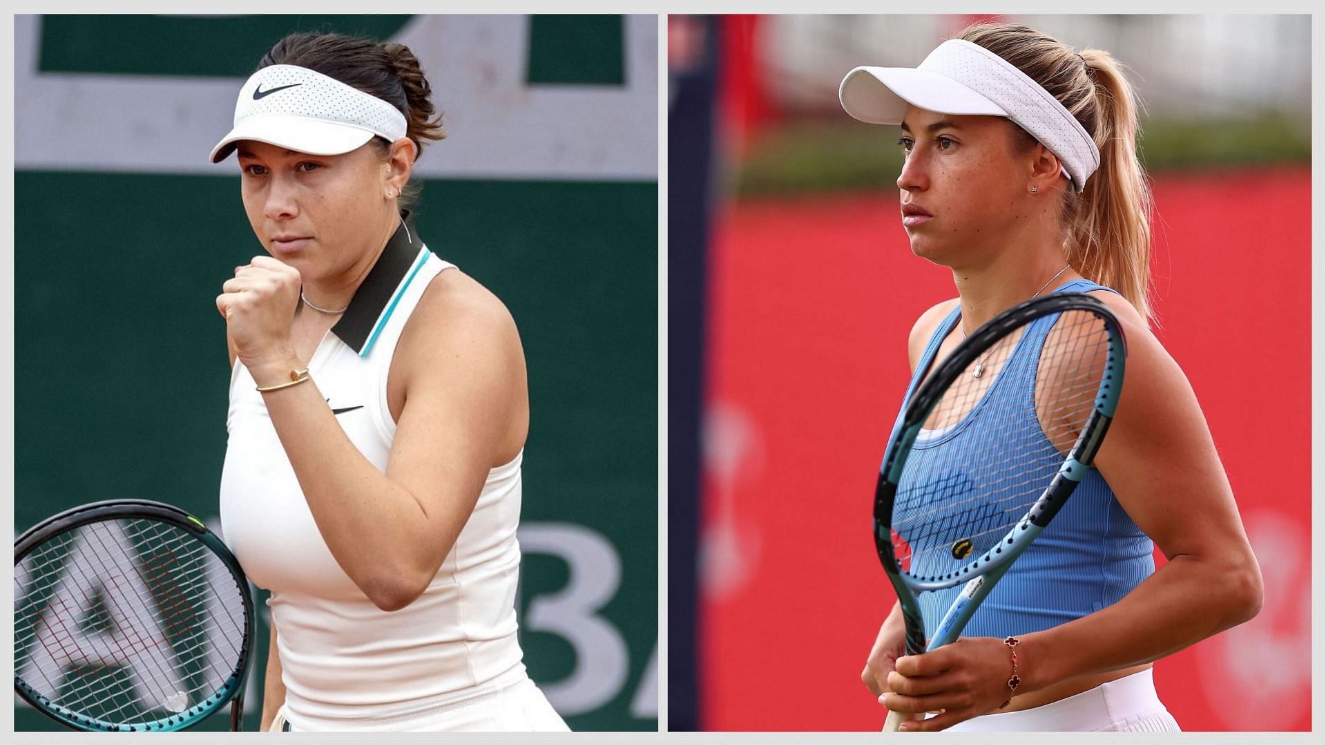 Amanda Anisimova vs Yulia Putitnseva is one of the first-round matches at Wimbledon 2025. (Photos: Getty)
